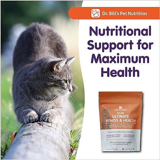 Dr. Bill's Pet Nutrition Feline Ultimate Fitness & Health Cat Supplement Powder, 180-gm pouch