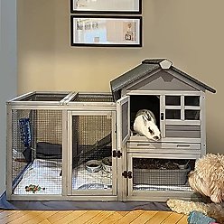Aivituvin XZ7002 Two Story with No Leak Tray Bunny Hutch