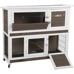Aivituvin AIR06-B Bunny Cage + Outdoor Rabbit Hutch