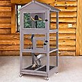Aivituvin AIR42 Wooden Large On Wheels Bird Cage