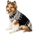 Chilly Dog Ski Wool Dog Sweater, Black, Small