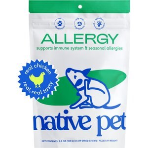 Native Pet Allergy Itch Relief Air-Dried Dog Supplement, 60 count
