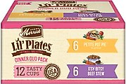Merrick Lil’ Plates Dinner Duos Itsy Bitsy Beef Stew & Petite Pot Pie Variety Pack Grain-Free Wet Dog F...