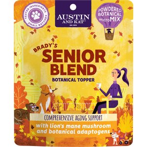 Austin and Kat Brady's Senior Blend Dog & Cat Supplement, 2.90-oz bottle