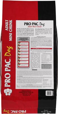 Show full view: Pro Pac Adult Mini Chunk Chicken Flavored Dry Dog Food, 40-lb bag slide 3 of 5