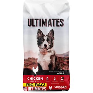 Ultimates Adult Chicken Meal & Rice Flavored Dry Dog Food, 40-lb bag