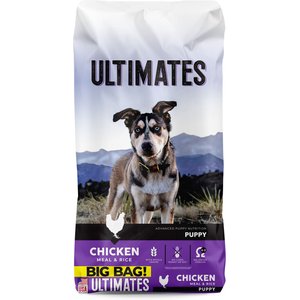 Ultimates Puppy Chicken Meal & Rice Flavored Dry Dog Food, 40-lb bag