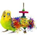 SunGrow Paper Shred with Chew Blocks Parakeet & Cockatiel Foraging & Cage Hanging Accessory