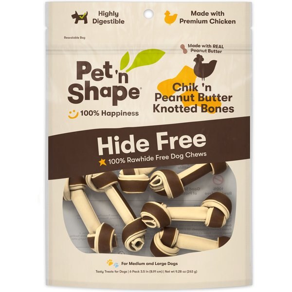 MILKBONE Gnaw Bones Mini Peanut Butter & Chicken Flavor Dog Treats, 8