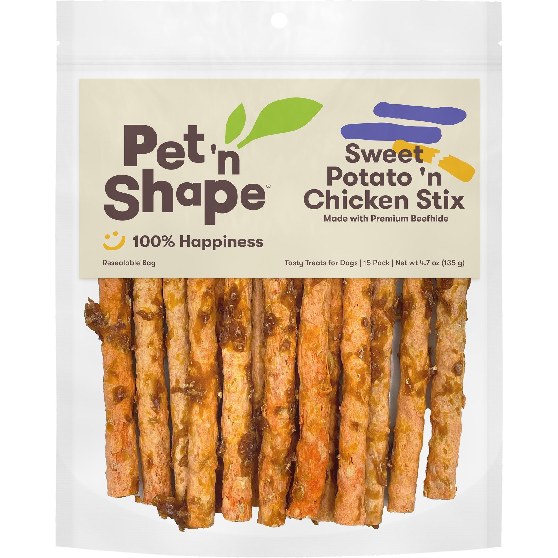 Pet 'n Shape Chicken Jerky Stix Dog Treats, 12 count