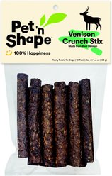 Pet 'n Shape Venison Crunch Stix Jerky Dog Treats, 10 count