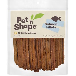Pet 'n Shape Salmon Fillets Jerky Dog Treats, 16-oz bag