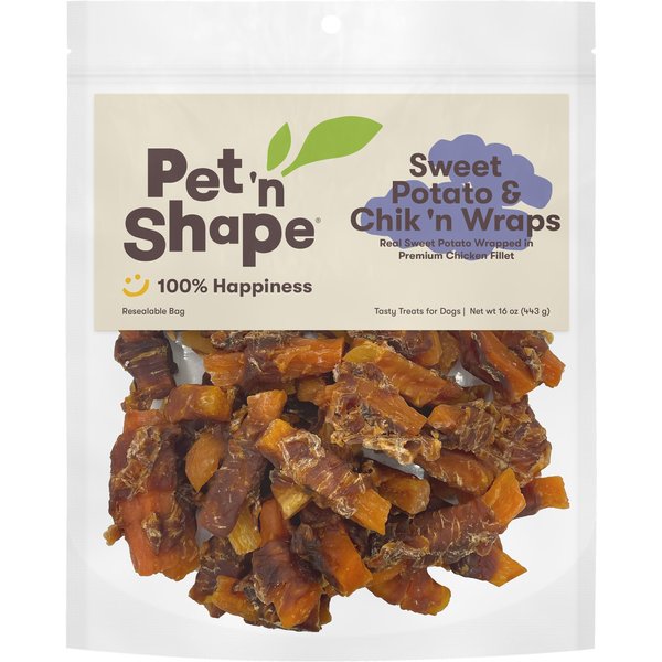 Made & Sourced in the USA Chik n Sweet Potato Stix  Pet n Shape Natural  Treats and Chews – Pet 'n Shape