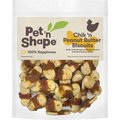 Pet 'n Shape Chik 'n Peanut Butter Biscuits Dog Treats, 12-oz bag