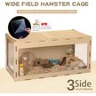 Coziwow 4-Story Small Pet Habitat Wooden Hamster Cage