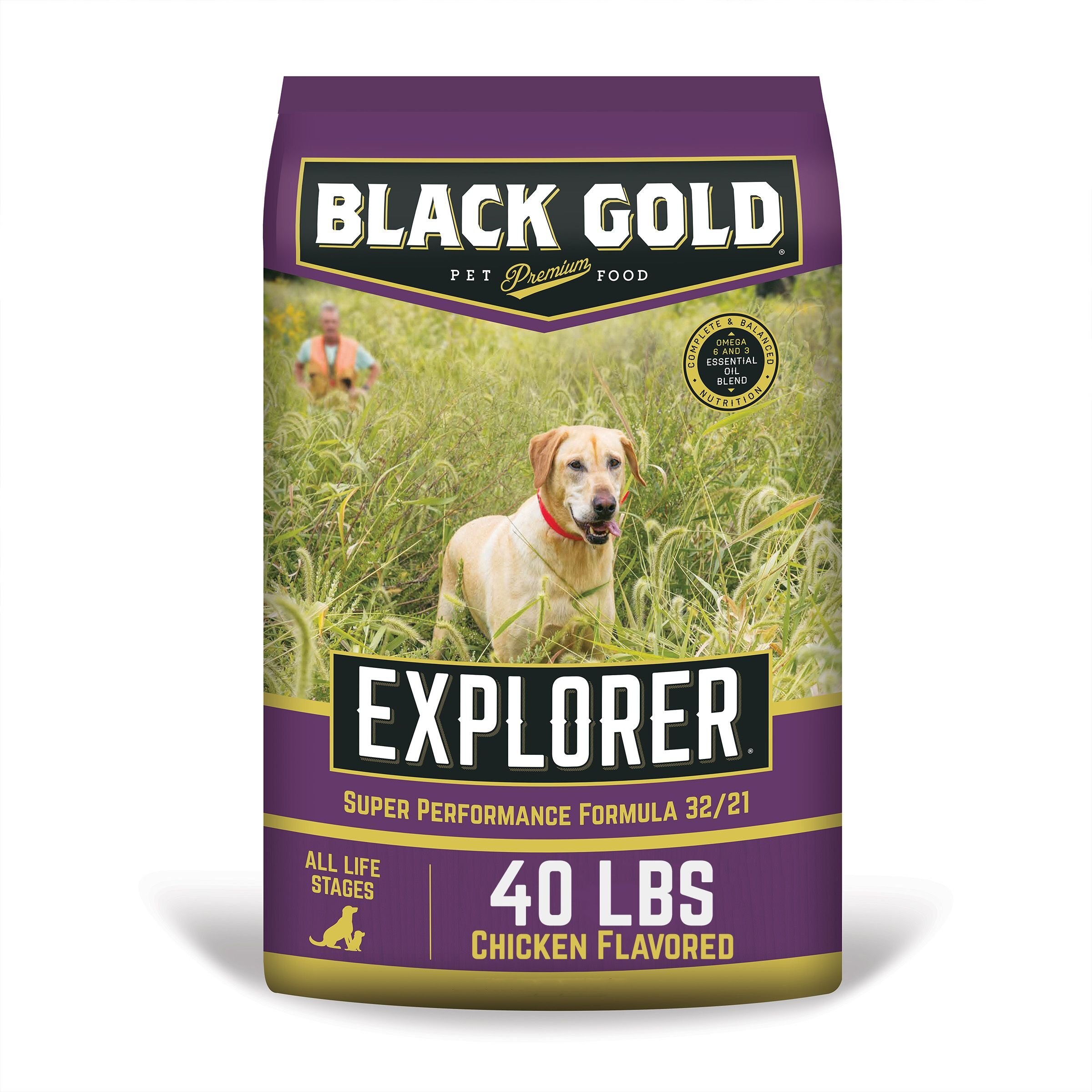 BLACK GOLD Explorer Super Performance Formula 32/21 Dry Dog Food, 40-lb