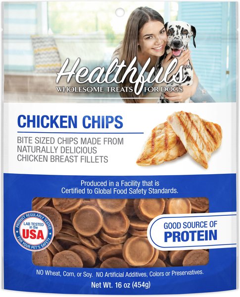 RUFFIN' IT Healthfuls Chicken Chips Jerky Dog Treats, 16-oz bag slide 1 of 2