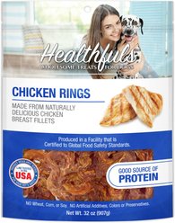 RUFFIN' IT Healthfuls Chicken Rings Jerky Dog Treats, 32-oz bag
