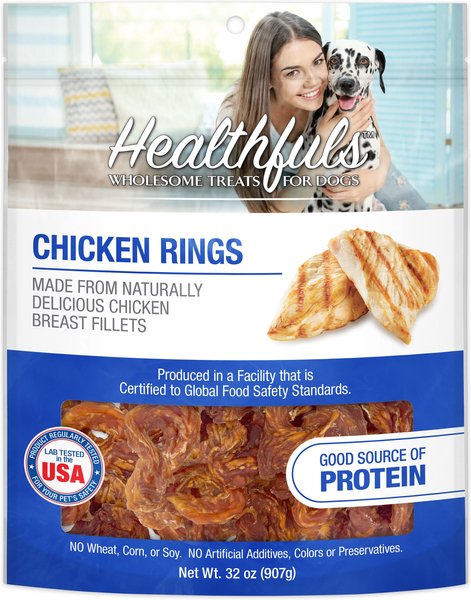 Healthfuls Chicken Rings Jerky Dog Treats