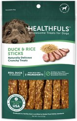RUFFIN' IT Healthfuls Duck & Rice Sticks Jerky Dog Treats, 4-oz bag