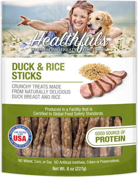 Healthfuls Duck & Rice Sticks Jerky Dog Treats