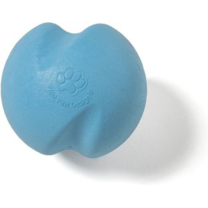 West Paw Zogoflex Jive Tough Ball Dog Toy, Aqua Blue, Mini