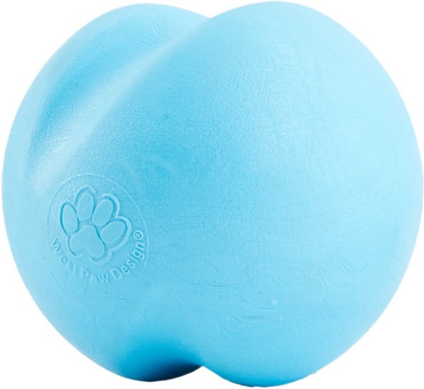 West Paw Zogoflex Jive Tough Ball Dog Toy, Aqua Blue, Small slide 1 of 8