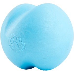 West Paw Zogoflex Jive Tough Ball Dog Toy, Aqua Blue, Large