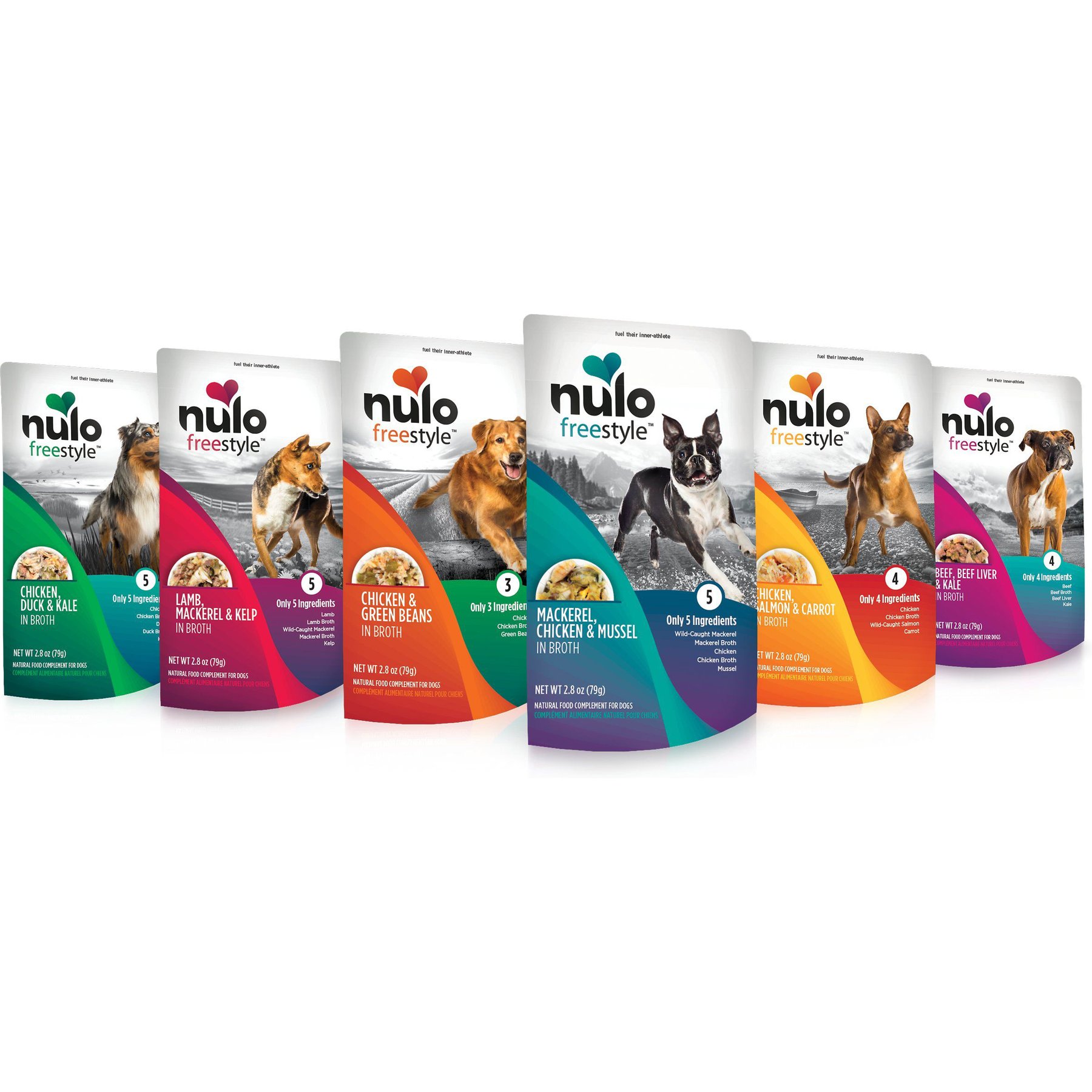 NULO FreeStyle Variety Pack Dog Food Topper 2.8 oz case of 12