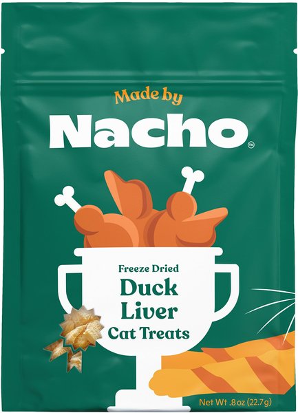 Made by Nacho Freeze-Dried Duck Liver Cat Treats, 0.8-oz bag, bundle of 2 slide 1 of 2