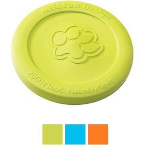 West Paw Zisc Dog Disc US Made Dog Frisbee Heavy Duty Flexible Fetch Dog  Toy