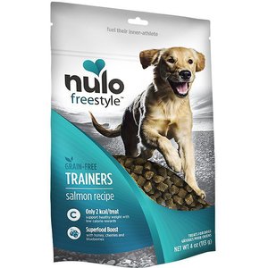 Nulo Freestyle Salmon Recipe Grain-Free Dog Training Treats, 4-oz bag, bundle of 2
