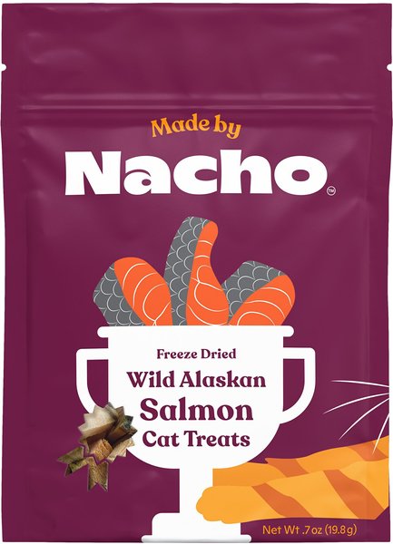 Made by Nacho Freeze-Dried Wild Alaskan Salmon Cat Treats, 0.7-oz bag, bundle of 2 slide 1 of 2