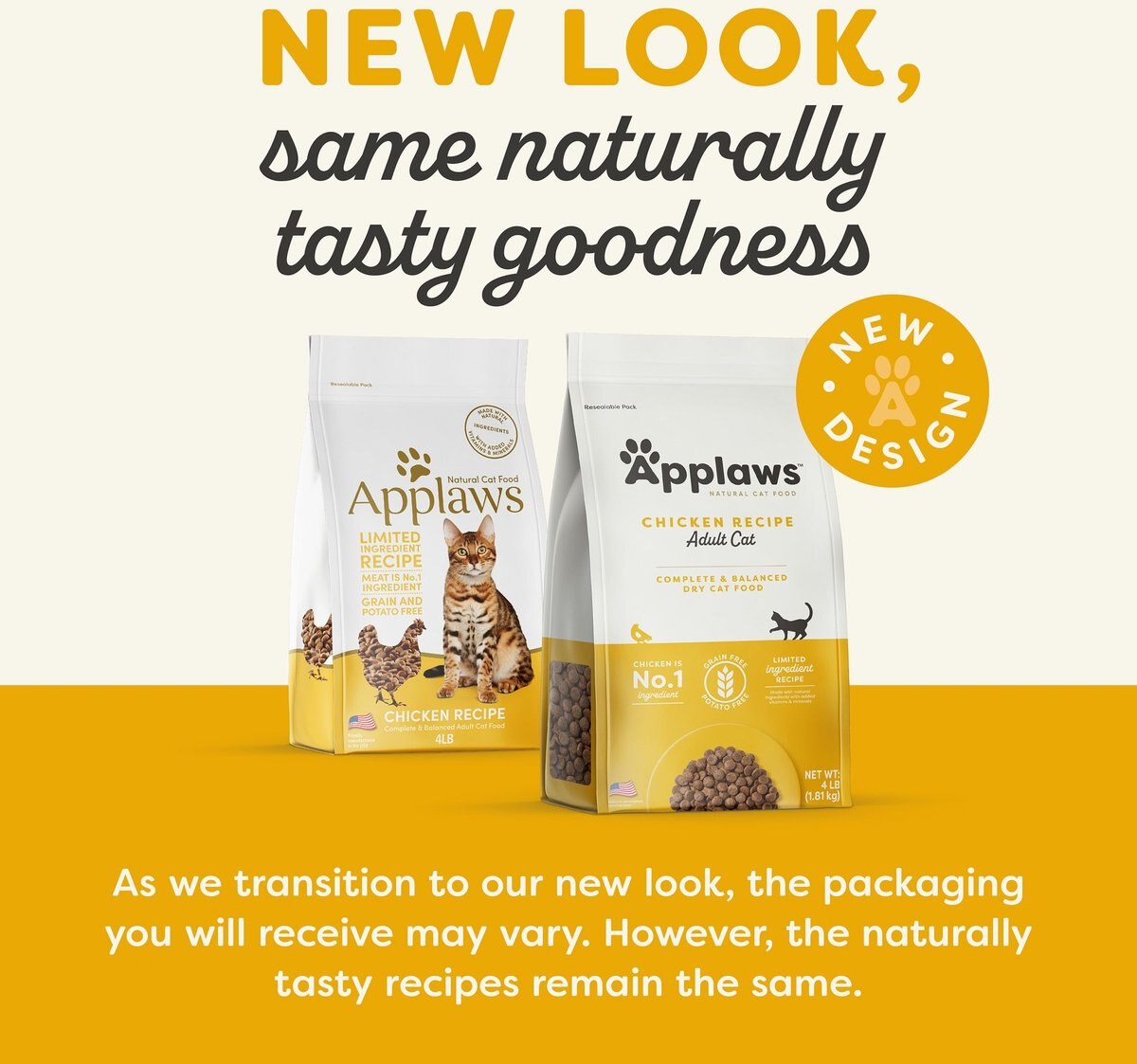 Applaws Adult Complete Chicken Recipe with Country Vegetables Grain-Free Dry Cat Food