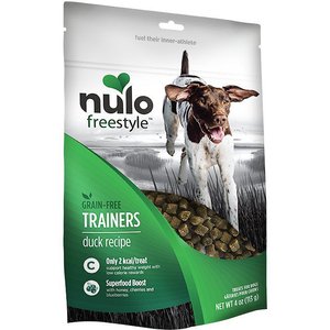 Nulo Freestyle Duck Recipe Grain-Free Dog Training Treats, 4-oz bag, bundle of 2
