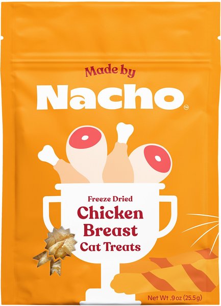 Made by Nacho Freeze-Dried Chicken Breast Cat Treats, 0.9-oz bag, bundle of 2 slide 1 of 2