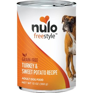 Nulo Freestyle Turkey & Sweet Potato Recipe Grain-Free Canned Dog Food, 13-oz can, case of 12, bundle of 2