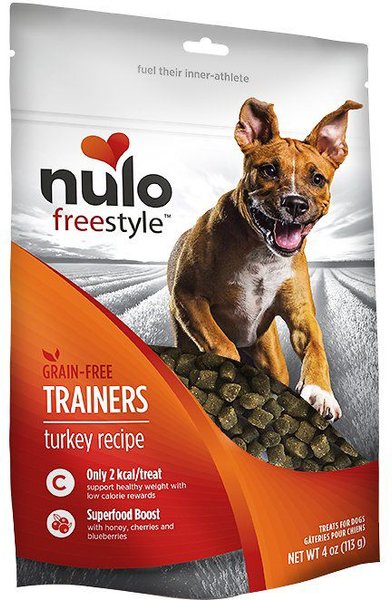 Nulo Freestyle Turkey Grain-Free Dog Training Treats, 4-oz bag, bundle of 2 slide 1 of 3