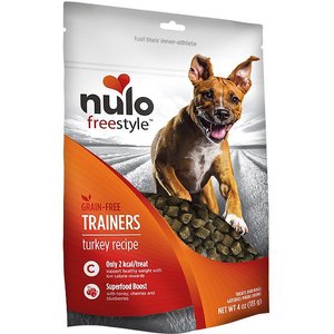 Nulo Freestyle Turkey Grain-Free Dog Training Treats, 4-oz bag, bundle of 2