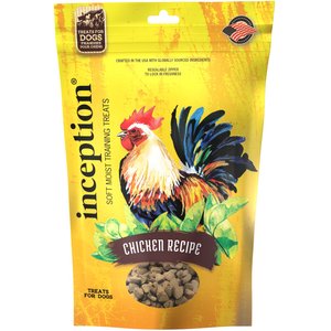 Inception Chicken Flavored Soft & Chewy Dog Treats, 4-oz bag