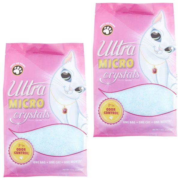 Ultra Pearls Micro Unscented Non-Clumping Crystal Cat Litter, 5-lb bag, bundle of 2 slide 1 of 6