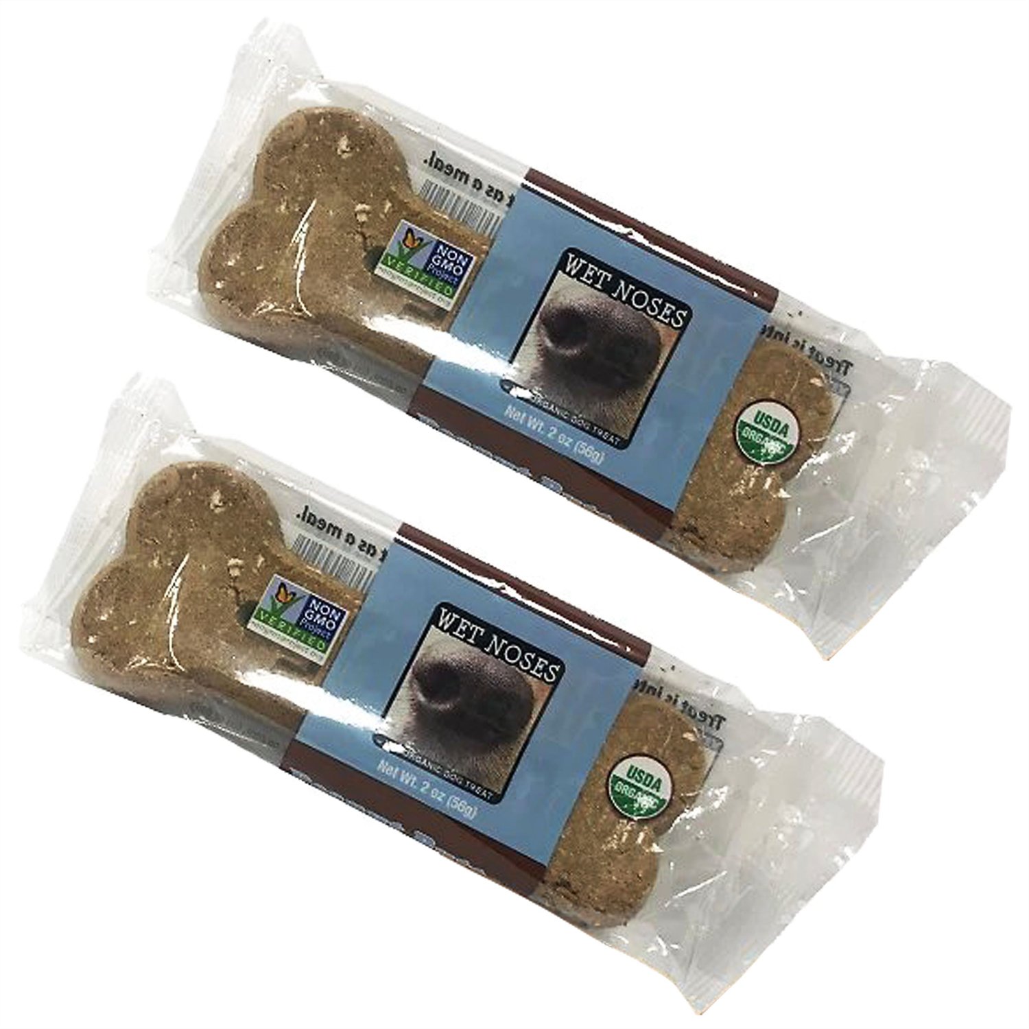 WET NOSES Big Bones GrainFree Peanut Butter Molasses Dog Treat, 2oz