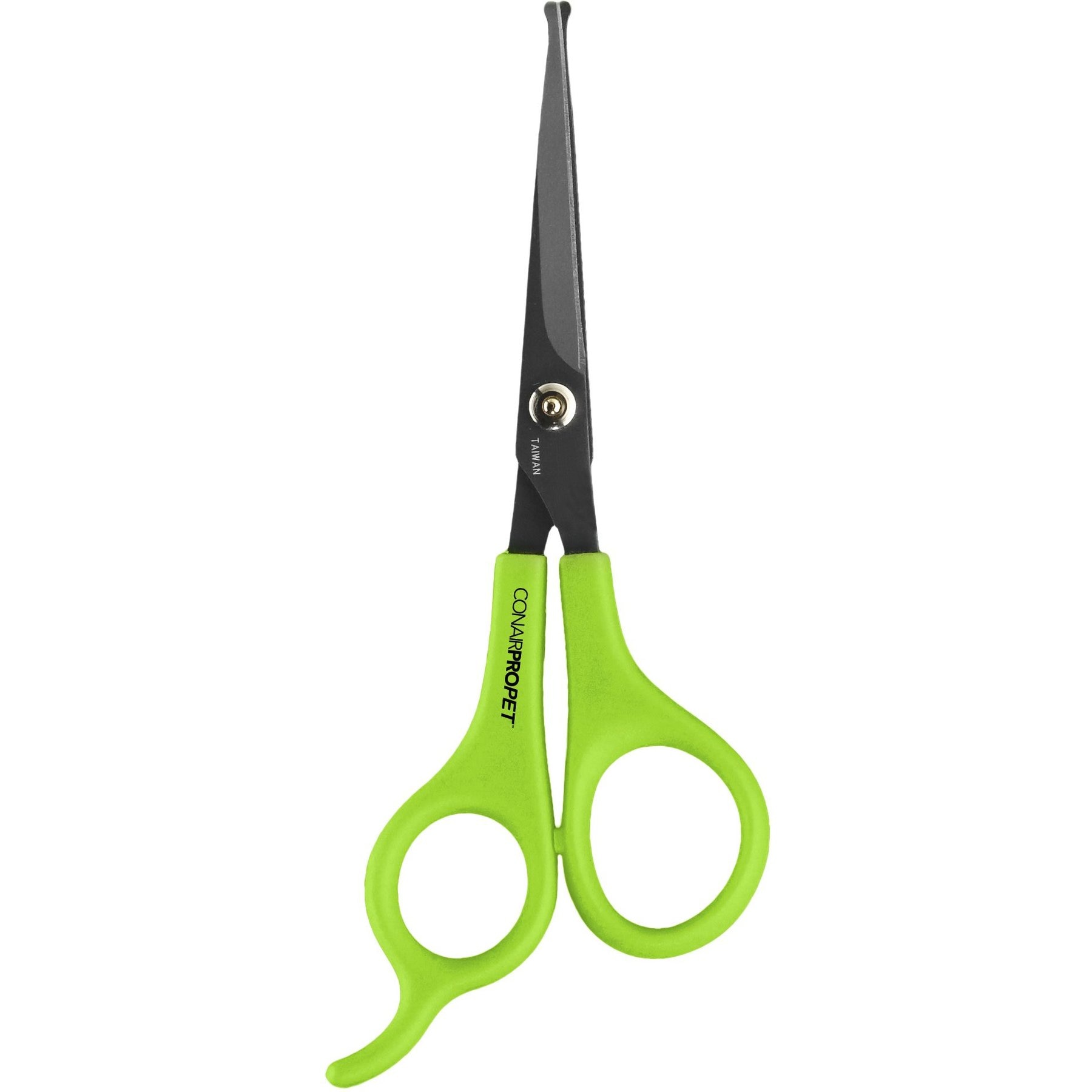 Tiny Trim 4.5 Ball-Tipped Scissor for Dog, Cat and all Pet Grooming - Ear,  Nose, Face & Paw - Scaredy Cut's small Safety Scissor Yellow