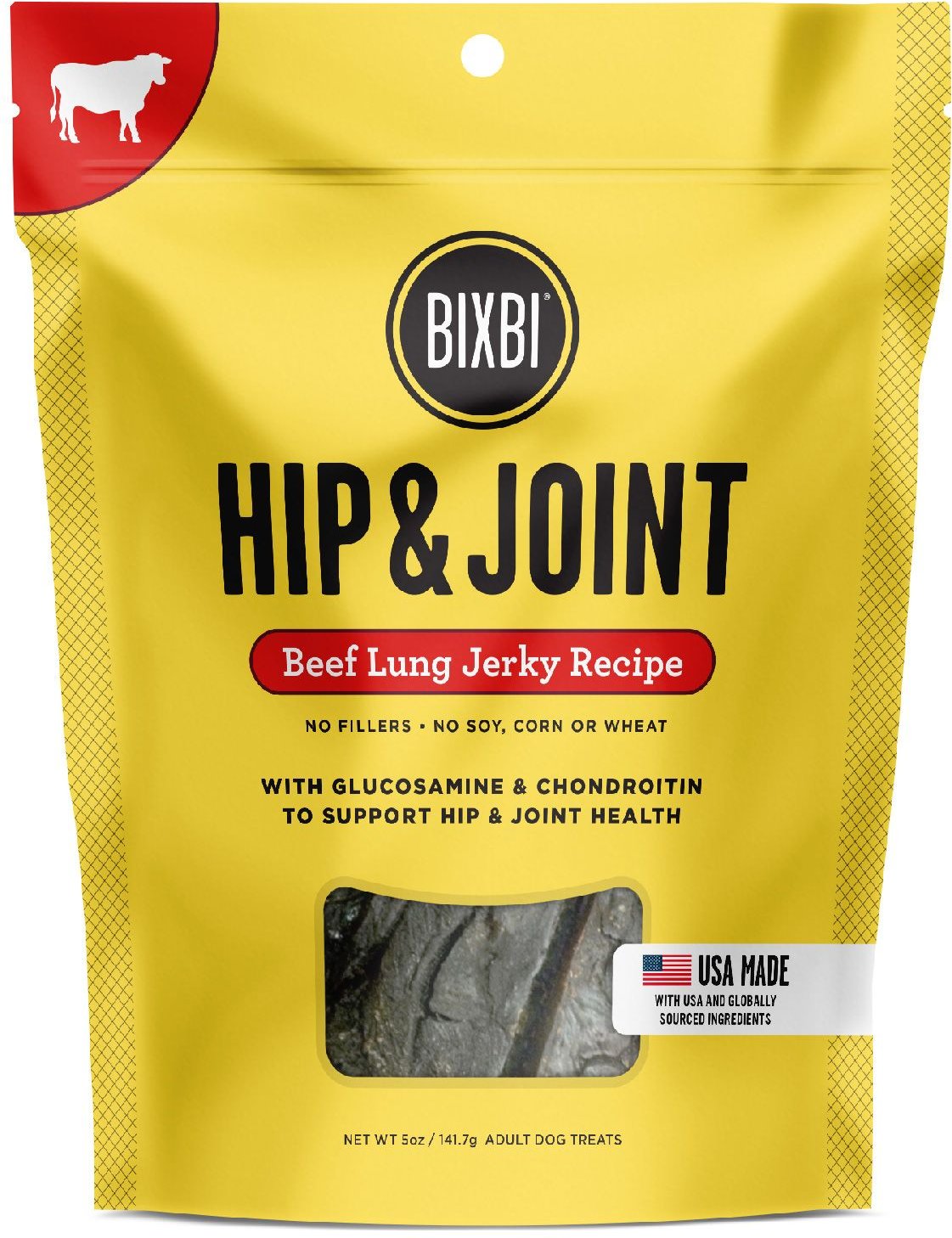 BIXBI Immune Support Beef Liver Jerky Recipe Dog Treats
