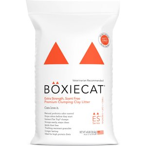 Boxiecat Extra Strength Unscented Premium Clumping Clay Cat Litter, 40-lb bag