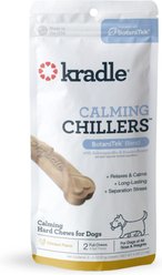 Kradle Calming Chillers Chicken Flavored Hard Chew Calming Supplement for Dogs, 2 count slide 1 of 5