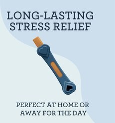 Kradle All Day Calming 6-inch Rubber Dog Bone Toy with Bacon Flavored Dog Treat Refill, 4 count slide 2 of 7