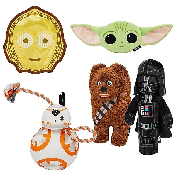 STAR WARS Branded Pack - STAR WARS BB-8 Ballistic Nylon Plush Squeaky Dog Toy + 4 other items slide 1 of 8