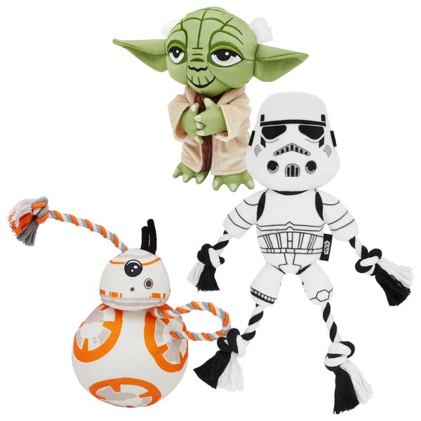 STAR WARS Branded Pack - STAR WARS BB-8 Ballistic Nylon Plush Squeaky Dog Toy + 2 other items slide 1 of 7