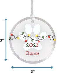 Frisco "Holiday Lights" Round Shaped Personalized Ornament slide 2 of 7